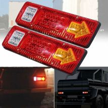 Paquete De 2 Luces Traseras De 12 V Para Remolque De Camión, Motonieve, Rv O Caja De Remolque.