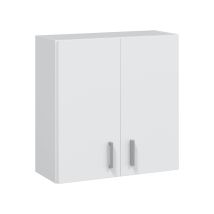 Mehrzweck-Hänge-Set – 2 Türen – 3 Regale – 59 cm x 27 cm x 60 cm – Weiß