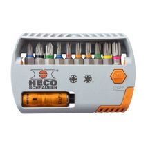 Puntas selectoras Pozi-Drive y Heco-Drive – 57107 – Tornillos de acero y acero inoxidable – Sistema de puntas HECO-Drive y Pozi-Drive