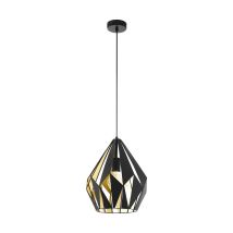 Eglo Pendelleuchte Carlton 1 Schwarz-gold Ø 31 Cm E27 Deckenlampen & Kronleuchter