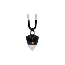 Zapatilla Corazón Bidente 550 g – Acero Forjado – Dimensiones 110x265 mm – Ojo Diámetro 30 mm