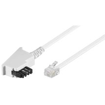 Cavo Tae-f (piedinatura Universale), Bianco, Conduttore Di Alluminio Placcato Di Rame (cca), Spina Tae-f (2 Fili) Spina Rj11 (6p4c) (4 Fili). 