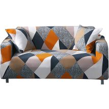 Soekavia - Funda De Sofá Elástica Estampada, Moderna, Antideslizante, Para 1, 2, 3 O 4 Plazas (funda Para Sofá De 2 Plazas: 141-180 Cm, Cuadrada 