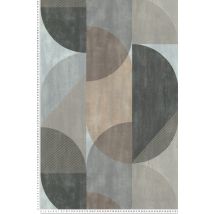 Papier peint LUTECE – 53 cm x 10,05 m – Motifs urbains géométriques industriels – Lessivable, intissé, bonne résistance à la lumière