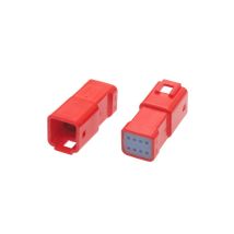 Connecteur courant faible JST – 8 Voies – Rouge – Nylon – IP67 – 100V