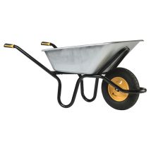 Schubkarre Haemmerlin Aktiv Excellium Plus 120l Reno Galva Luftgefülltes Rad Grau - 305400605