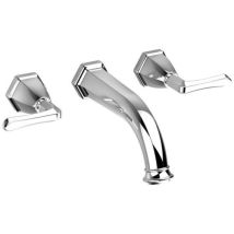 Chrome-plated Brass Wall-mounted Washbasin Mixer Tap - Tthys