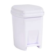 Cubo De Basura De Plástico De 6 L Blanco