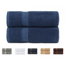 Todocama - Set Di 2 Asciugamani Da Bagno Grandi, 100% Cotone Da 550 G/m², Extra Morbidi, Altamente Assorbenti E Ad Asciugatura Rapida, 100 X 150 Cm, 