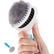 Cepillo Para El Cuidado De Perros, Cepillo Para Gatos De Pelo Largo, Cepillo Autolimpiante Para Perros Y Gatos Con Sistema De Eliminación De Pelo Con 