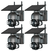 2.5k 4mp Überwachungskamera Aussen Akku,ptz Dome Ip Wlan Kamera Outdoor Mit Pir Erkennung, 30m Farbe Nachtsicht, 2-wege-audio, Ip66,ein Satz Von 2 - 