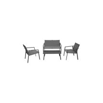 Salotto Da Giardino Basso Alicia - Grigio/grigio