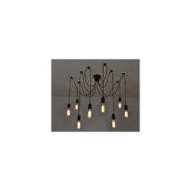 Lampada da soffitto d'epoca sospesa look retrò 8 Socket E27 – Lunghezza cavo 180cm – Potenza max 40-60W – GREENSENSATION