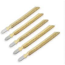 Memkey - Diamond Jigsaw Blades For Granite Marble Ceramic Brick Plastic 100mm High Quality Professional Vacuum Cutting Disc Set 5pcs Gold