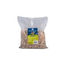 Wildvogelfutter mit Insekten 2,5 kg – Weizen, Maisbruch, schwarze Sonnenblumenkerne, gelbe Hirse, roter Dari, Muschelkalk, geschälter Haferbruch, 