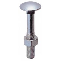 Bulloneria Del Toce - Bulloni Zincati A Legno Ttqst Uni-5732 10x 30. Prezzo Per 1 Pezzo.