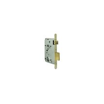 Cerradura de madera 5C631 – Tambor oro reversible – Cierre con cerrojo de 2 pestillos – Manilla de cuadro 8 mm – Altura caja 170 mm