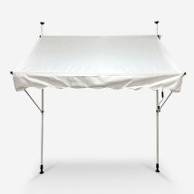 Tenda Da Sole A Caduta 200x200 Per Esterno Balcone Terrazzo Somber L - Bianco