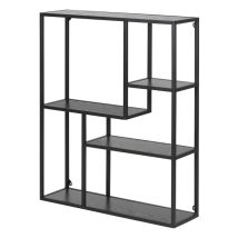 Selsey Krapina - Estante De Pared - Ancho 75 Cm - Asimétrico - Gris