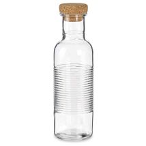 Glaskaraffe mit Korkverschluss 1070 ml Hochwertiges langlebiges Glas Ideal für die Präsentation von Getränken