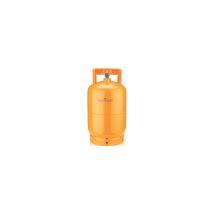Botella de gas de 5 kg – Grifo y válvula de seguridad – Diseño con manillas de protección – Color naranja