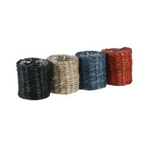Cesto de mimbre Alexis – Diámetro 7 cm – Altura 7 cm – Colores surtidos – Organización y decoración