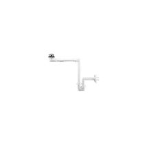 Siphon Gain De Place Pour Lavabo + Bonde Basse Dimensions : Blanc
