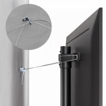 Maclean Mc 494 Supporto Tv Nero 84,5 Cm Largo