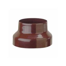 Reducción esmaltada marrón 14/13 – Chapa de acero esmaltada – Chimenea conexión