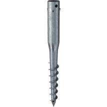 Krinner Schraubfundament G Länge 650 Mm Ø 68 Mmgewinde 3xm8 1,9 Kg Stahl