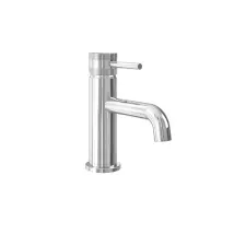 Merano - Core Chrome Finish Modern Round Style Mono Basin Mixer Bathroom Tap