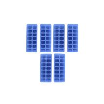 Vaschette Per Cubetti Di Ghiaccio Fackelmann Bar Concept Set Di 6 Vaschette 14 Cubetti Impilabili Polipropilene Senza Bpa Blu 23,6 X 9,2 Cm