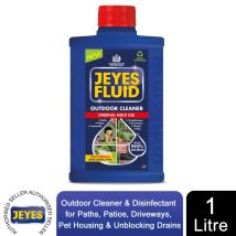 Jeyes – Fluid Cleaner 1 Litre – Kills 99.9% of Bacteria – Removes Limescale and Rust – Ideal for Outdoor Cleaning