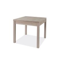 Abitare – Mesa extensible 90 - 180 x 90 cm – Tapa de melamina, patas de haya, acabado olmo – Ideal para cocinas y salones