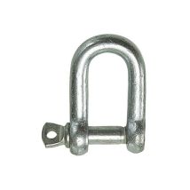 Grillete recto galvanizado M16 – 800 Kg – Acero – Gris – Damesa
