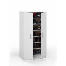 Mobimarket - Armario Zapatero 6 Estantes Blanco