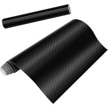 2pcs 3d Film Autocollant Adhésif Vinyle En Fibre De Carbone Chaque Rouleau De 1.27m X 0.15m Pour Voiture,ordinateur,coque De Smartphone,moto,véhicule-