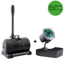Multipack Pompa Per Laghetto Aqua 3 3850 Litri/h + Faretto Nathur A Led Sommergibile