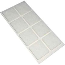 Filzpads Quadrat 35x35 Mm - Weiß - Blister 4 Stück