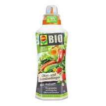 COMPO Bio Obst- und Gemüsedünger 1l – Organisch-mineralischer Flüssigdünger für Obst- und Gemüsepflanzen