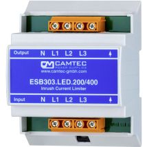 Einschaltstrombegrenzer 3x200-240Vac oder 400Vac DIN TS35mm – Übertemperaturschutz – IP20 – UL94V-0-Gehäuse
