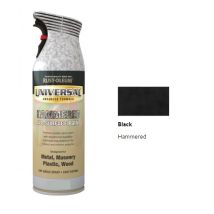 Rust-oleum Universal All Surface Spray Paint - Hammered - Black - 400ml