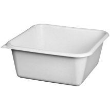 Ciotola Quadrata 8,5 L Grigio Mouchet Alluminio E Plastica Cc32