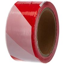 Rs100 Nastro Di Segnalazione - Polietilene Rosso/bianco - Larghezza 50 Mm - Lunghezza 100 M - Chapuis
