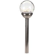 Lámpara Smart-garden Firefly Opal Acero Inoxidable Vidrio Solar