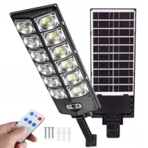 Lampadaire Solaire 1000 W 45000 Im Détecteur De Mouvement + Télécommande