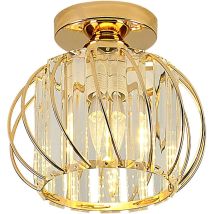 Kristall-deckenleuchten, Kleine Led-einbau-deckenleuchte Für Küche, Flur, Esszimmer, Wohnzimmer, Bar (gold)