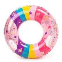 Piscina Gonfiabile Per Bambini Con Paillettes, Galleggiante Da 90 Cm Con Maniglie