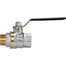Robinet À Bille En Laiton Male/femelle 1 1/4" Avec Levier Manuel Acier