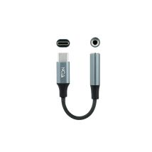 Nano Cable - Cable Adaptador Usb-c A Jack 3.5 Gris Nanocable 10.24.1204